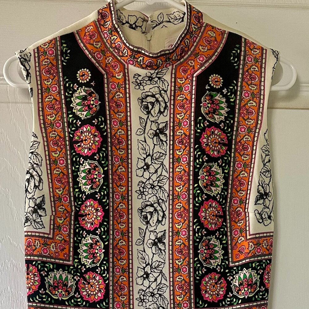 Vintage 1970s Boho Floral Dress | Size 10